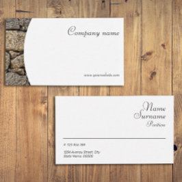 ミニマルな石写真の名刺 名刺