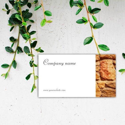 ミニマルな石写真の名刺 名刺