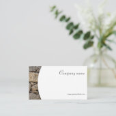 ミニマルな石写真の名刺 名刺 (スタンド正面)