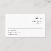 ミニマルな石写真の名刺 名刺 (裏面)