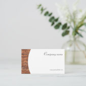 ミニマルな石写真QR名刺 名刺 (スタンド正面)