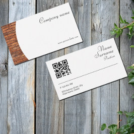 ミニマルな石写真QR名刺 名刺