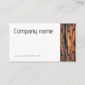 ミニマルな石写真QR名刺 名刺 (正面)