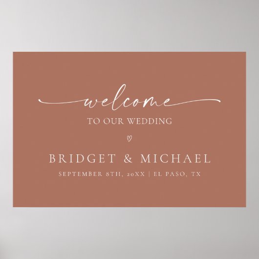 ミニマルな私たちのポスタ結婚ーへようこそ ポスター (正面)
