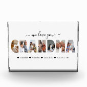 ミニマルな私たちはあなたのおばあちゃんの写真コラージュ大好き フォトブロック (正面)