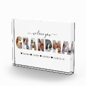 ミニマルな私たちはあなたのおばあちゃんの写真コラージュ大好き フォトブロック (右)