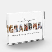 ミニマルな私たちはあなたのおばあちゃんの写真コラージュ大好き フォトブロック (左)