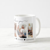 ミニマルな私たちはあなたを愛するGIGIフォトコラージュ コーヒーマグカップ (正面右)