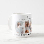 ミニマルな私たちはあなたを愛するGIGIフォトコラージュ コーヒーマグカップ (正面左)