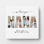 ミニマルな私たちはあなたを愛するNANAフォトコラージュ フォトプラーク (正面)