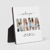 ミニマルな私たちはあなたを愛するNANAフォトコラージュ フォトプラーク (正面)