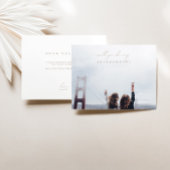 ミニマルな私の花嫁の台本の写真 招待状