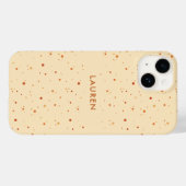 ミニマルな秋のテーマのパーソナライズドデザイン Case-Mate iPhoneケース (裏面 (横))