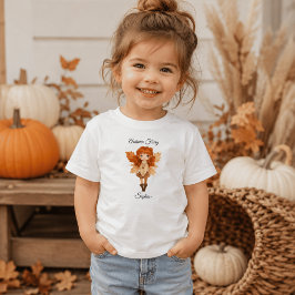 ミニマルな秋の妖精 – 名前入りTシャツ トドラーTシャツ