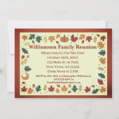 ミニマルな秋の家族再会オリジナルカード シーズンカード (正面)