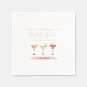 ミニマルな結婚前お茶会 カクテルパーティー 紙製品 スタンダードカクテルナプキン (正面)