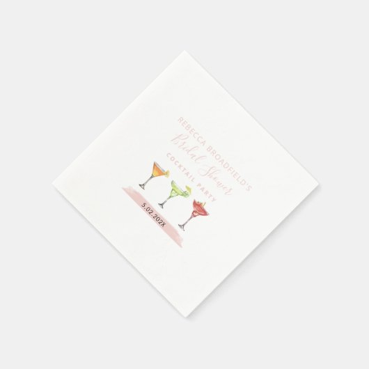 ミニマルな結婚前お茶会 カクテルパーティー 紙製品 スタンダードカクテルナプキン (角)