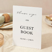 ミニマルな結婚式のゲストブック テンプレート
