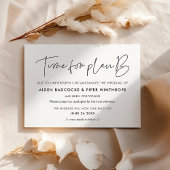 ミニマルな結婚式のステータス更新のお知らせ 招待状