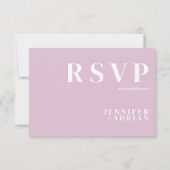 ミニマルな結婚式の出欠確認カード 招待状 (裏面)