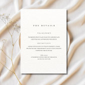 ミニマルな結婚式の招待状, モダンでエレガント 招待状