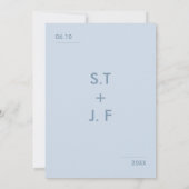 ミニマルな結婚式の招待状 招待状 (裏面)