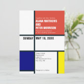 ミニマルな結婚式の招待状 招待状 (スタンド正面)