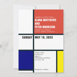 ミニマルな結婚式の招待状 招待状