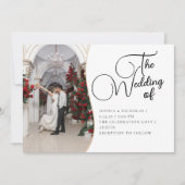 ミニマルな結婚式の招待状 招待状 (正面)