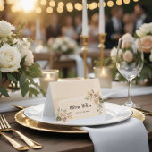 ミニマルな結婚式テーブルナンバー プレースカード