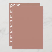 ミニマルな結婚式招待状 招待状 (正面/裏面)