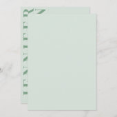 ミニマルな結婚式招待状 招待状 (正面/裏面)