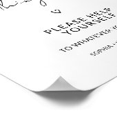 ミニマルな結婚披露宴それが小さいこと ポスター (角)