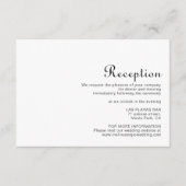 ミニマルな結婚披露宴 エンクロージャーカード (正面)