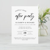 ミニマルな結婚披露宴 Happily Ever After Party 招待状 (スタンド正面)