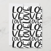 ミニマルな結婚記念日ディナーパーティー 招待状 (裏面)