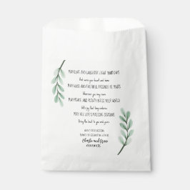 ミニマルな緑のアイリ賛美ッシュ フェイバーバッグ