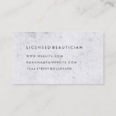 ミニマルな緑のグレーグランジ 名刺 (裏面)