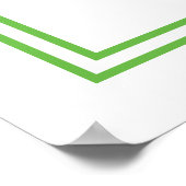 ミニマルな緑の多肉性ウォールアート ポスター (角)