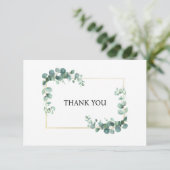 ミニマルな緑の正統キリスト教葬儀 サンキューカード (スタンド正面)