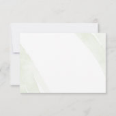 ミニマルな緑の結婚シダのサンキューカード サンキューカード (裏面)