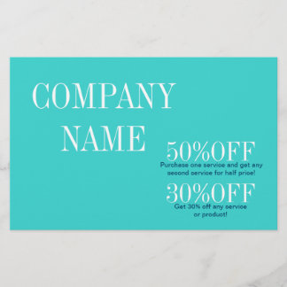 ミニマルな美しさ メイクアップアーティスト ヘアサロン ティール チラシ