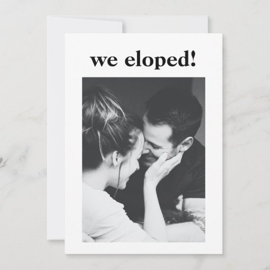 ミニマルな美学 フォトエロープメントパーティー 招待状 (正面)