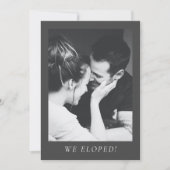 ミニマルな美学 フォトエロープメント パーティー ウェディング 招待状 (正面)