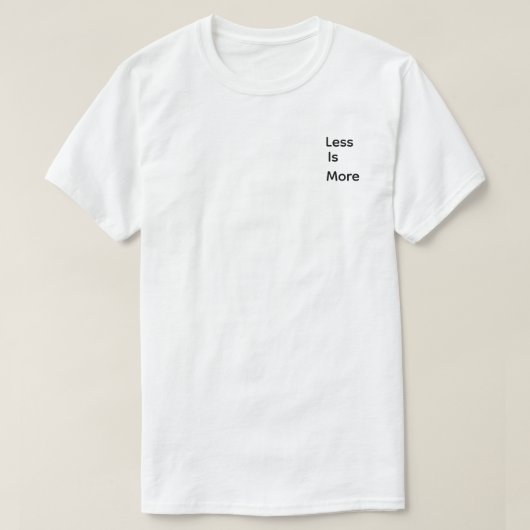 ミニマルな美学Tシャツ Tシャツ (デザイン正面)