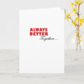ミニマルな美意識でつながる永遠の絆 Always Better Together カード (黄色い花)