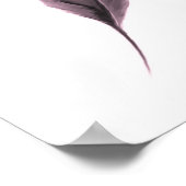 ミニマルな羽毛ポスター ポスター (角)