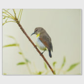 ミニマルな自然の鳥の包装紙 ラッピングペーパー (フラット)