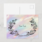 ミニマルな花のポストカード ポストカード (正面/裏面)