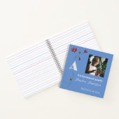 ミニマルな花写真定年ブルーブック ノートブック (内部)